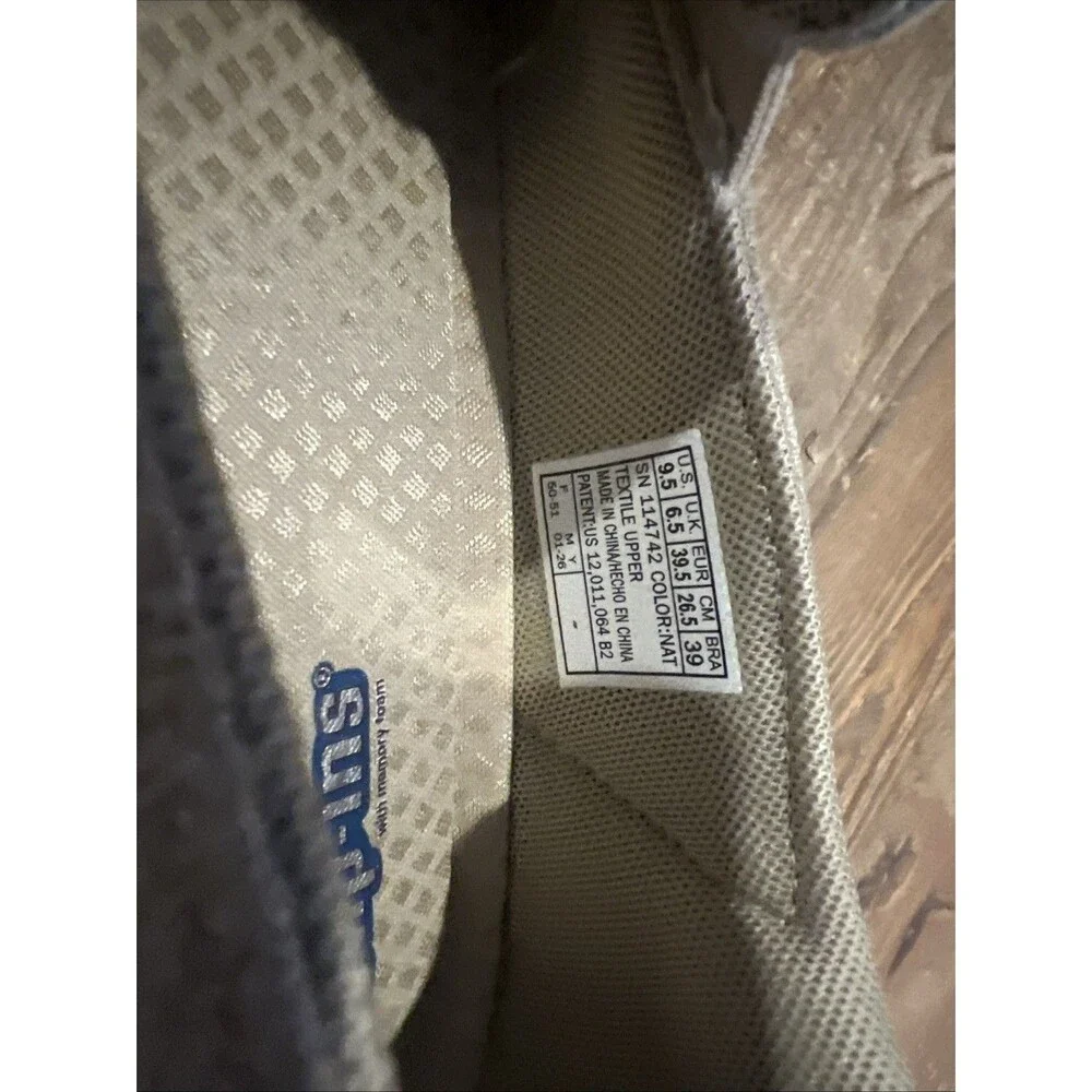 Skechers Martha Stewart BOBS Sesame By the Bay Natural Tan Slip Ons, 9.5